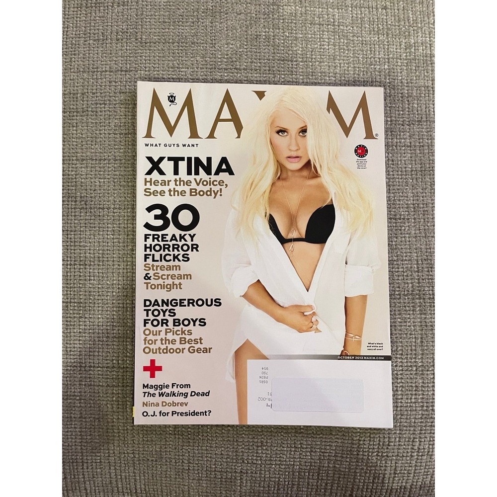 MAXIM Magazine CHRISTINA AGUILERA October 2013 Issue 187